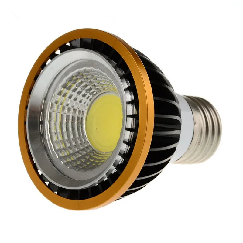 PAR20 COB LED Spotlight 7W 9W 12W GU10 GU5.3 E26 CRI 72+ 120° AC 85-265V Warm Cool White