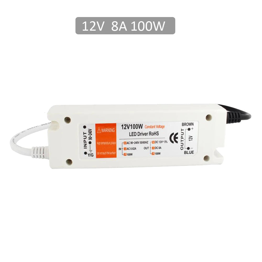 Dual Output LED Power Supply DC 12V DC 5V 60W 72W 100W AC 90-240V Strip Light Driver