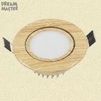 Wood LED Recessed Ceiling Light 5W AC 100-240V Warm Cool White CCC CE RoHS 1/6/10 Pack