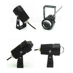 LED Lawn Flood Light 3W 10W IP65 Narrow Beam Brushed Nickel Aluminum AC 85-265V Outdoor