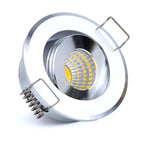 Mini 5W LED Spotlight Epistar 45-Degree 40mm Cutout 90-100lm/W Silver Gold Black 90-260V