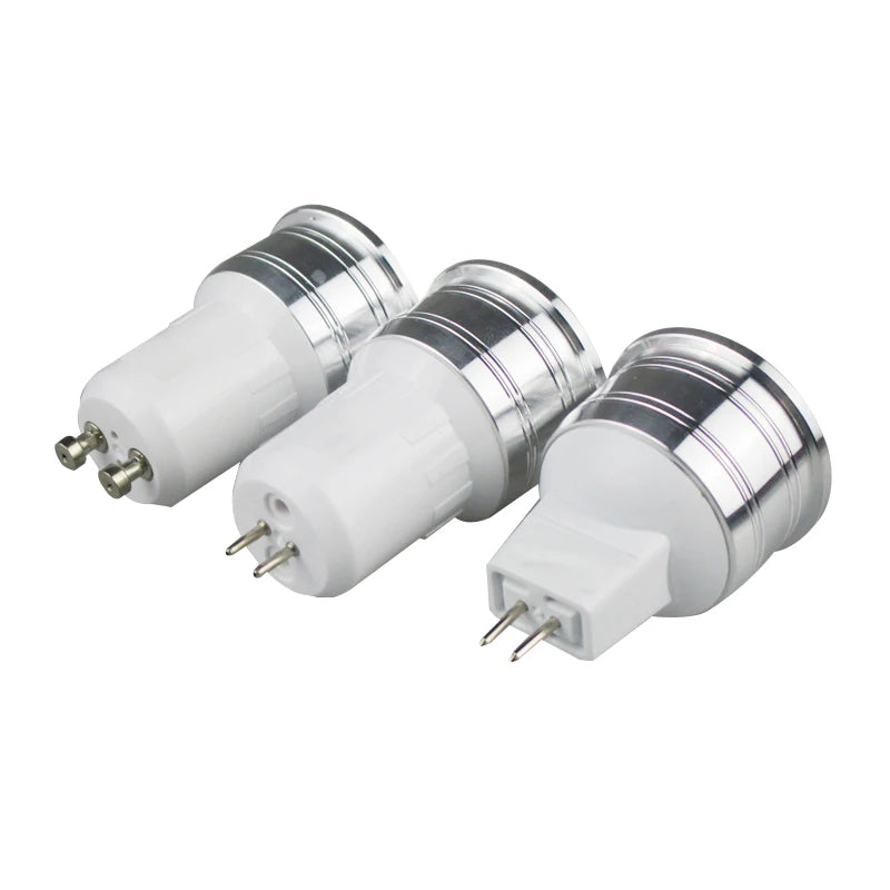 Mini LED Spotlight Bulb MR16 GU10 GU5.3 E27 1W 3W 12V 110V Dimmable 35mm COB