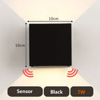 Square IP65 LED Outdoor Wall Light 7W 12W 20W COB PIR Optional 120° AC 85-265V 50,000hr