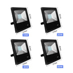 AC/DC 12-85V LED Flood Light 10W 20W 30W 50W IP65 120° Cool White Aluminum Outdoor