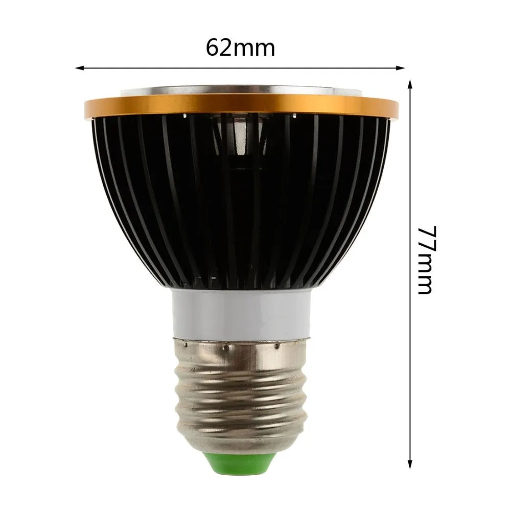 PAR20 COB LED Spotlight 7W 9W 12W GU10 GU5.3 E26 CRI 72+ 120° AC 85-265V Warm Cool White