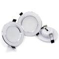 4-Pack LED Recessed Downlight 5W-18W CRI 85+ 120° IP44 AC 85-240V Warm Cool White Silver