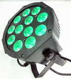 12x RGBWAUV 6-in-1 LED PAR Stage Light 18W DMX 6/10CH 45° AC 90-240V US Plug DJ Party