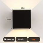 Square IP65 LED Outdoor Wall Light 7W 12W 20W COB PIR Optional 120° AC 85-265V 50,000hr