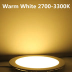 Dimmable Ultra-Thin 12mm LED Panel Downlight 3W 4W 6W 9W 12W 15W 25W 120° PF97% AC 85-265V