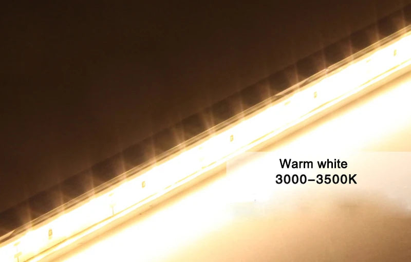 IP68 LED Rigid Bar Light 8W DC 12V 50cm SMD 5050 36 LED Aluminum Acrylic Dimmable Cool White Warm White RGB Kitchen Pool Boat Caravan