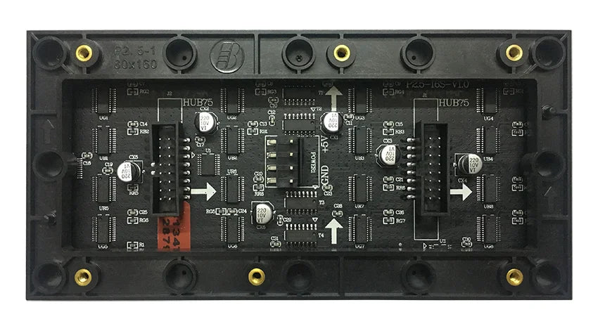 P2.5 64x32 Indoor Full-Color LED Display Module 160x80mm HUB75 800nit SMD2121 DC 5V
