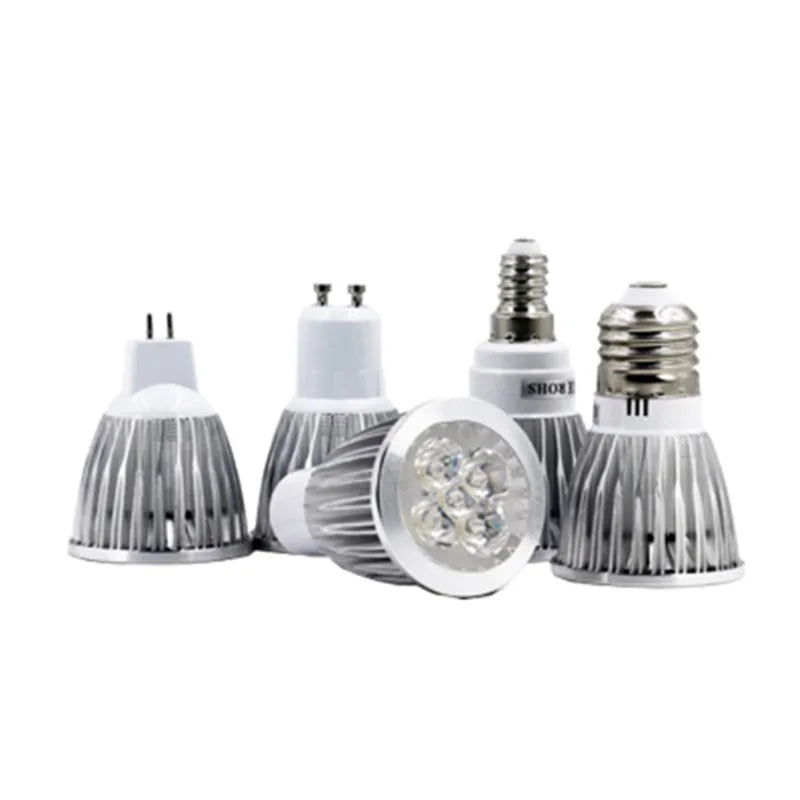 GU10 MR16 E27 E14 GU5.3 LED Spotlight 9W 12W 15W 60° 50000hr Warm Cool White AC 85-265V