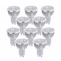GU10 LED Spotlight Bulb 3W 4W 5W Epistar 120 Degree 50000 Hours AC 85-265V Warm White Cool White Aluminum U-Shaped Dimmable 10 Pack