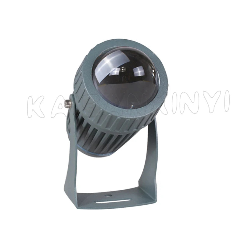 LED Lawn Flood Light 3W 10W IP65 Narrow Beam Brushed Nickel Aluminum AC 85-265V Outdoor