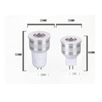 Mini LED Spotlight Bulb MR16 GU10 GU5.3 E27 1W 3W 12V 110V Dimmable 35mm COB
