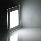 Square LED Panel Downlight 6W 9W 12W 18W 24W 120-Degree Aluminum 85-265V Touch Switch