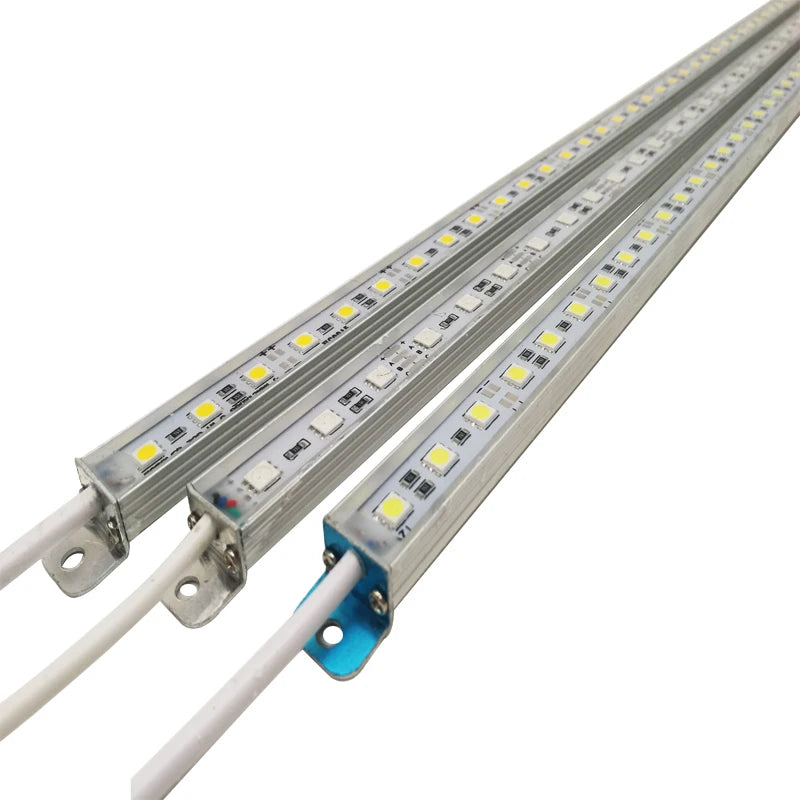 IP68 LED Rigid Bar Light 8W DC 12V 50cm SMD 5050 36 LED Aluminum Acrylic Dimmable Cool White Warm White RGB Kitchen Pool Boat Caravan