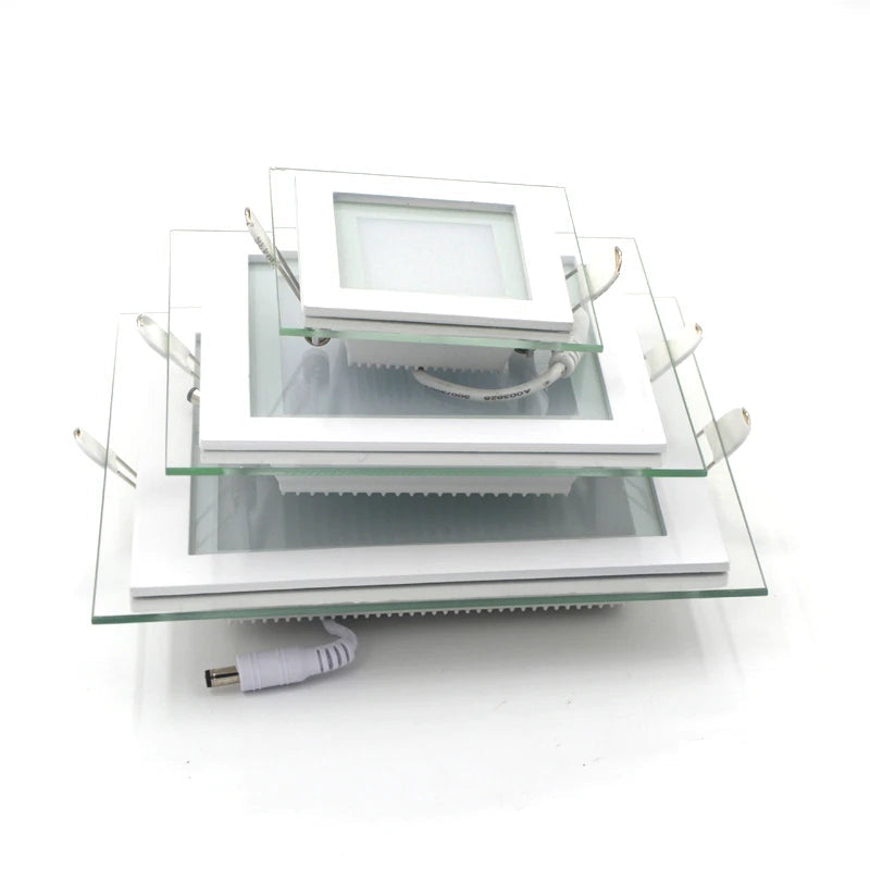 Dimmable Square LED Panel Downlight 6W 12W 18W SMD5730 70-80° CRI75+ AC 90-260V External Driver