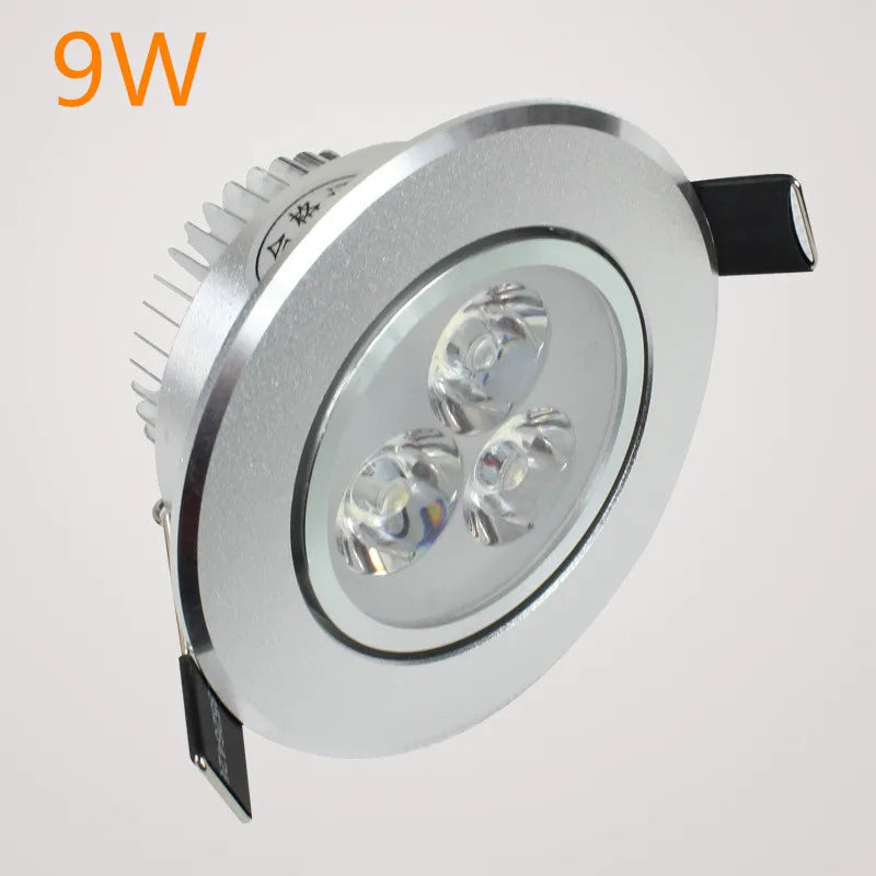 Dimmable Epistar LED Recessed Downlight 6W-45W 45° AC 85-265V Silver White Gold Black