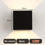 Square IP65 LED Outdoor Wall Light 7W 12W 20W COB PIR Optional 120° AC 85-265V 50,000hr