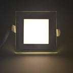 Dimmable Square LED Panel Downlight 6W 12W 18W SMD5730 70-80° CRI75+ AC 90-260V External Driver