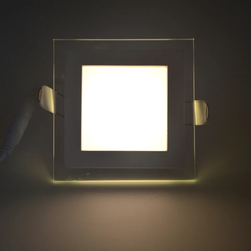 Dimmable Square LED Panel Downlight 6W 12W 18W SMD5730 70-80° CRI75+ AC 90-260V External Driver