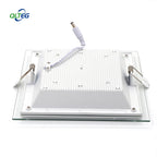 Dimmable Square LED Panel Downlight 6W 12W 18W SMD5730 70-80° CRI75+ AC 90-260V External Driver