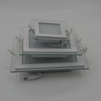 Dimmable Square LED Panel Downlight 6W 12W 18W SMD5730 70-80° CRI75+ AC 90-260V External Driver