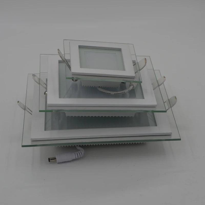 Dimmable Square LED Panel Downlight 6W 12W 18W SMD5730 70-80° CRI75+ AC 90-260V External Driver
