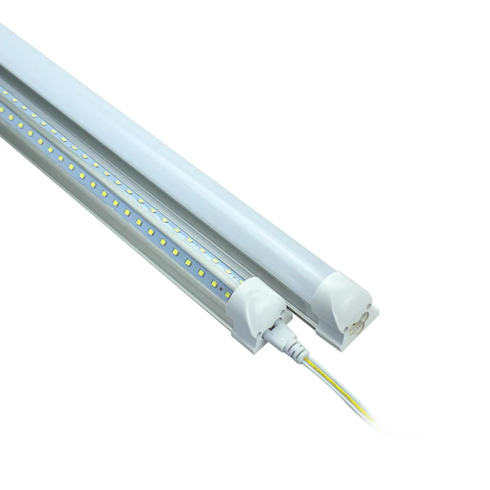 T8 Integrated LED Tube 20W 57cm 2000lm 270-Degree V-Shape Epistar Clear Milky 85-265V