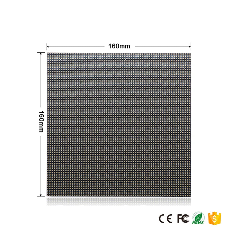 P2.5 64x64 Indoor Full-Color LED Module 160x160mm SMD2121 HUB75E 1/32 ≥1000Hz 800nit DC 5V