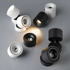 Foldable 360° Rotatable Dimmable COB LED Surface Downlight 7W-16W Double-Head to 32W Black