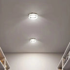 Crystal LED Recessed Downlight 5W 7W CRI 80 Aluminum Acrylic D105 x H25mm 70-90mm Cutout AC 90-260V Warm White Cool White Tricolor Silver White Gold