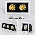 Dimmable COB LED Recessed Downlight 10W 20W 30W 24-Degree CRI 85+ 85-265V Commercial
