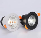 Dimmable COB LED Recessed Downlight 3W 5W 7W 9W 12W 15W 18W CRI 86+ PF 0.95 85-265V