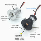 10PCS Mini Recessed LED Cabinet Downlight 12V IP65
