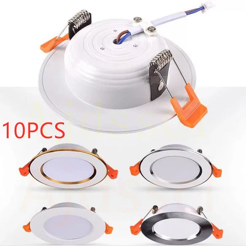 10-Pack Dimmable LED Recessed Downlight 5W 7W 9W 12W 15W 3-Color Epistar AC 110-240V