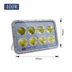 LED Flood Light 100W 200W 600W IP66 AC 110-240V Outdoor Wall Spotlight Aluminum