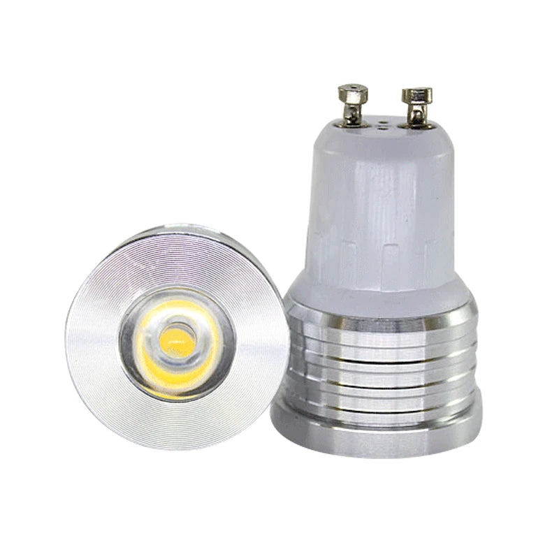 10-Pack COB LED Spotlight 1W 3W GU10 E27 MR16 GU5.3 30° AC 85-265V Warm Cool White Epistar