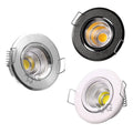 3W Mini COB LED Recessed Spotlight Dimmable Brushed Nickel Aluminum AC 85-265V Cabinet