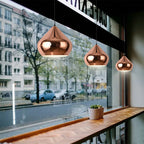 Nordic Rose Gold Globe Pendant Light Ceiling Fixture