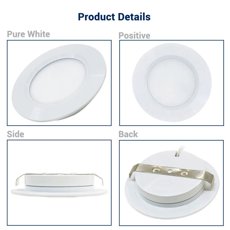 Mini Ultra-Thin DC12V LED Downlight 3W 5W 7W D68mm IP65 SMD2835 CRI80+ Warm Neutral Cool