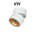 Foldable 360° Rotatable Dimmable COB LED Surface Downlight 7W-16W Double-Head to 32W Black