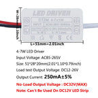 Isolated Constant Current LED Driver 280-300mA 1-3W to 25-36W AC 85-265V Aishi IC OVP