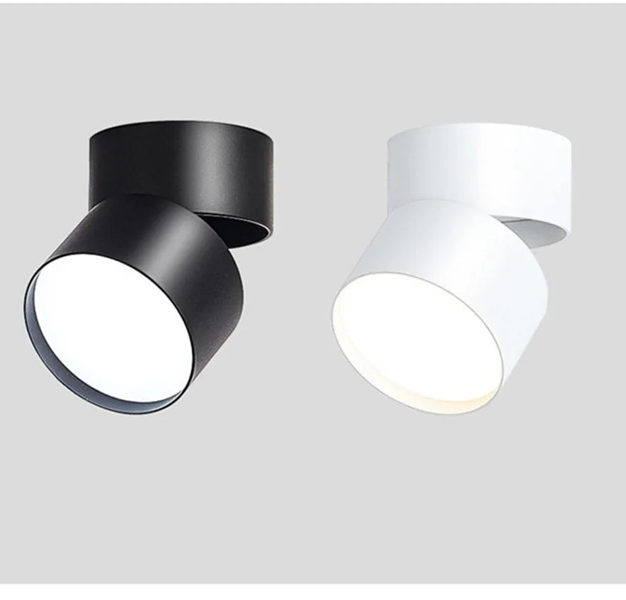 Dimmable Surface Mounted LED Ceiling Spotlight 9W 12W 15W 30-Degree Frosted 90-260V