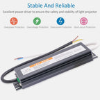 IP67 Waterproof LED Power Supply DC 12V 24V 60W-500W AC 110-250V OCP OVP Auto-Recovery