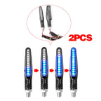 Motorcycle LED Turn Signal 335 SMD Flowing Water Effect Built-In Relay DC 12V M10 2-Pack