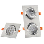 Dimmable Square COB LED Recessed Downlight 3W 5W 7W 10W 14W 18W 45-Degree 85-265V