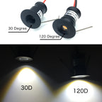 10PCS Mini Recessed LED Cabinet Downlight 12V IP65