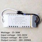 Constant Current LED Driver 240-300mA 3W-50W SM Plug AC 90-265V Short Circuit Protection